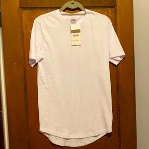 Zara men’s long tshirt (white)